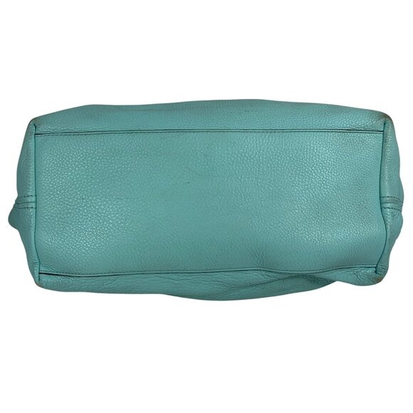 KATE SPADE Turquoise Aqua Leather Stevie Berkshire Road Slouchy Shoulder Bag - Picture 8 of 16